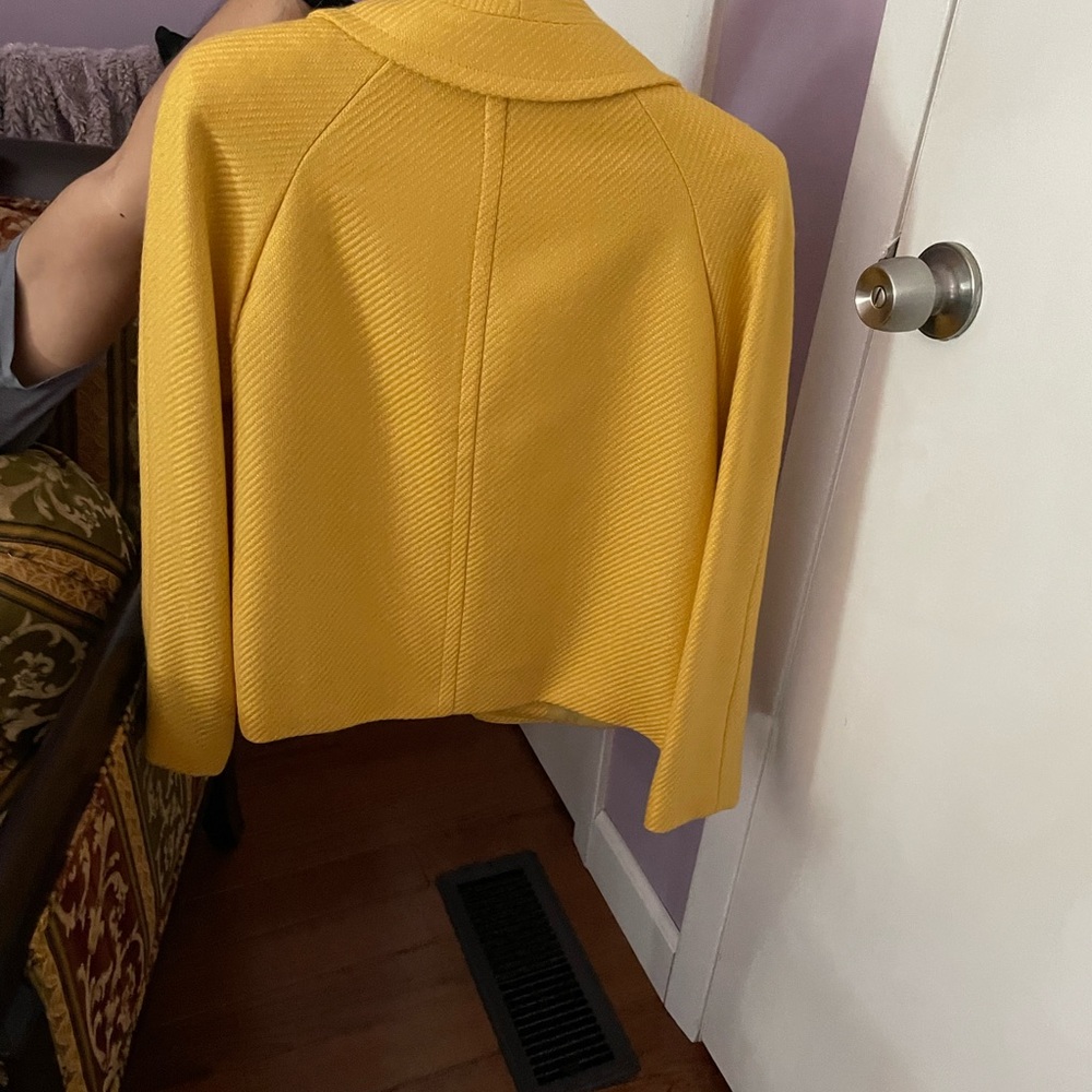 Yellow Talbots blazer, size 0 petite, brand new. Never worn with tag still on.